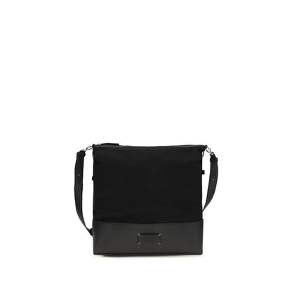 Maison Margiela Black Calf Leather Bos Taurus Medium 5AC Hobo Shoulder Bag