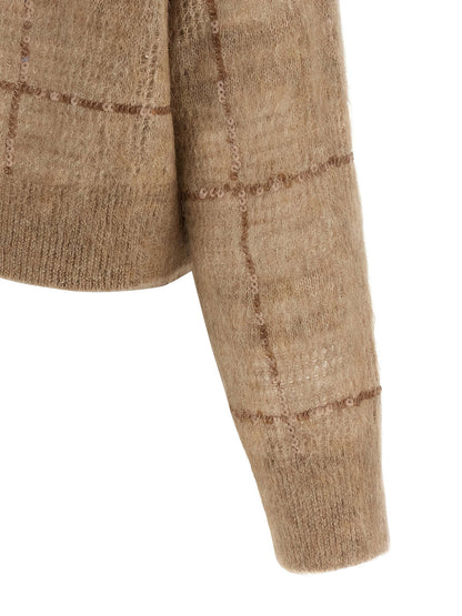 Brunello Cucinelli Beige Wool Cardigan
