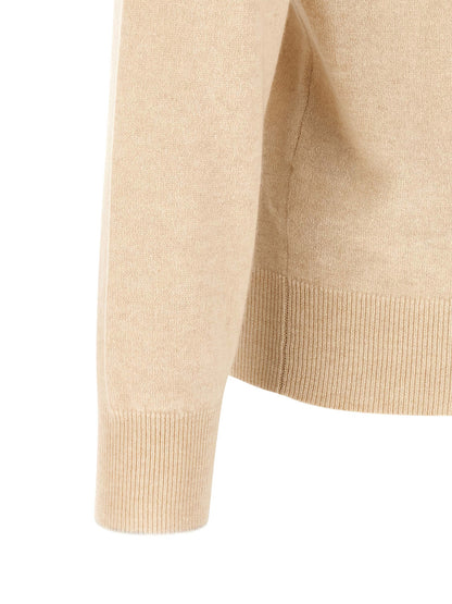 Brunello Cucinelli Beige Cashmere Polo Shirt