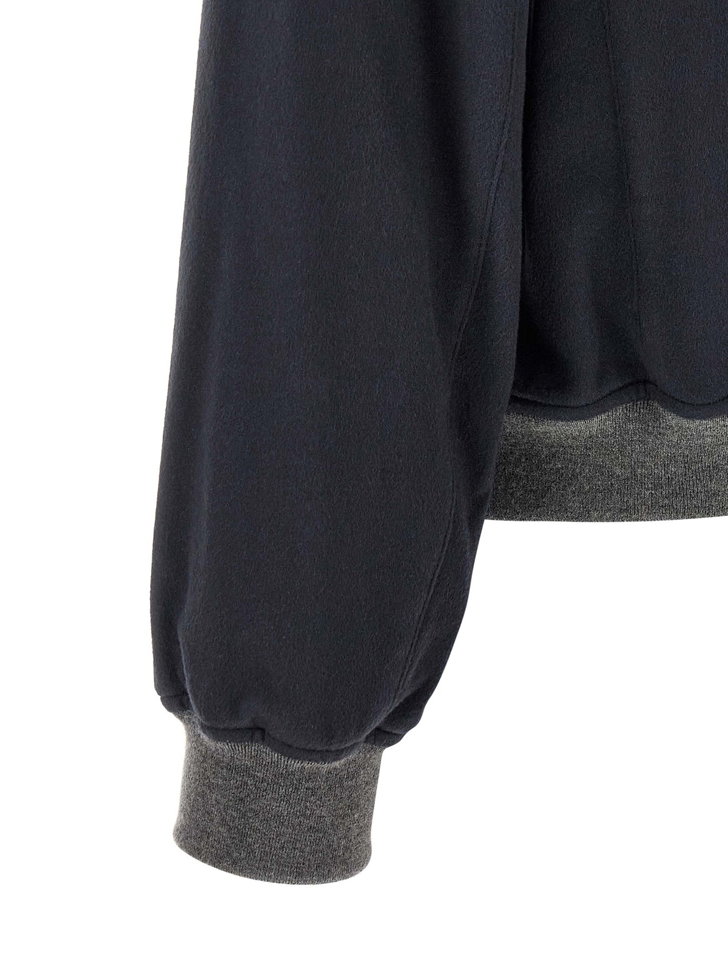 Brunello Cucinelli Blue Cashmere Bomber Jacket
