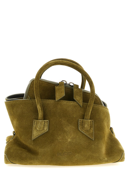 The Attico La Passeggiata Mini Handbag in Olive Green Suede