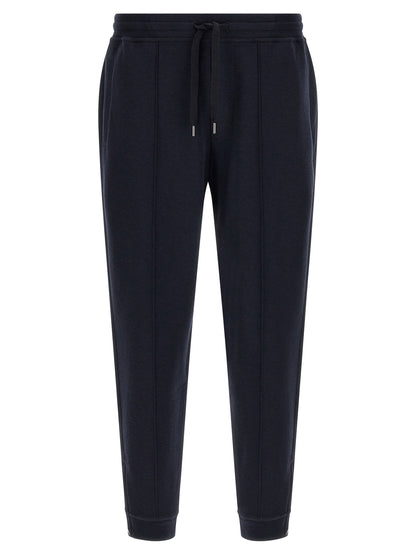 Brunello Cucinelli Blue Cotton Joggers