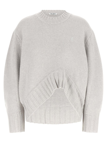 The Attico Gray Virgin Wool Cardigan IT36 | S, IT38, IT40