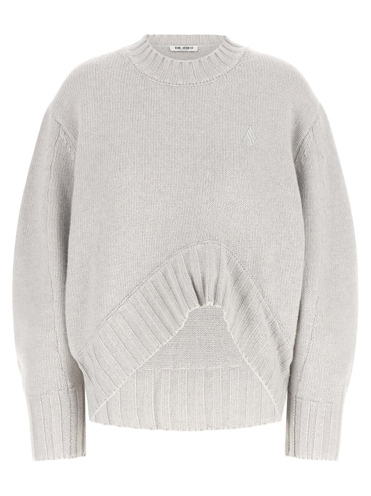 The Attico Gray Virgin Wool Cardigan IT36 | S, IT38, IT40