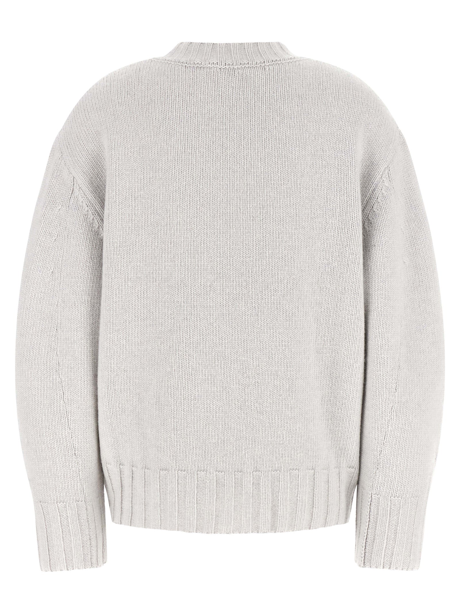 The Attico Gray Virgin Wool Cardigan IT36 | S, IT38, IT40