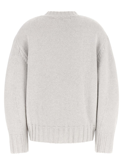 The Attico Gray Virgin Wool Cardigan IT36 | S, IT38, IT40