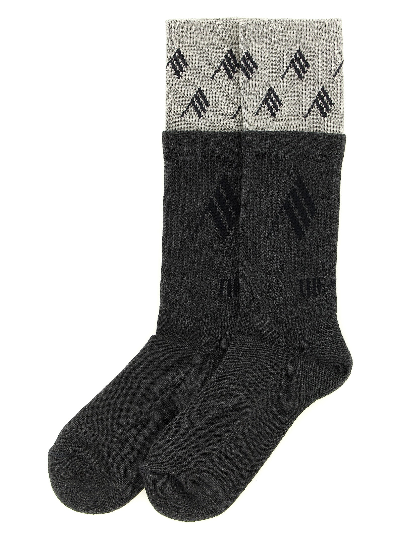 The Attico Gray Cotton Socks S-M