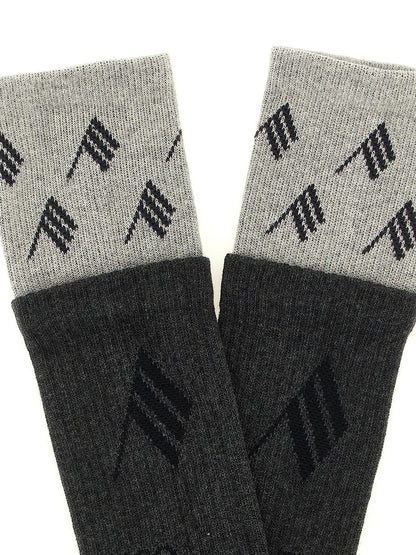 The Attico Gray Cotton Socks S-M