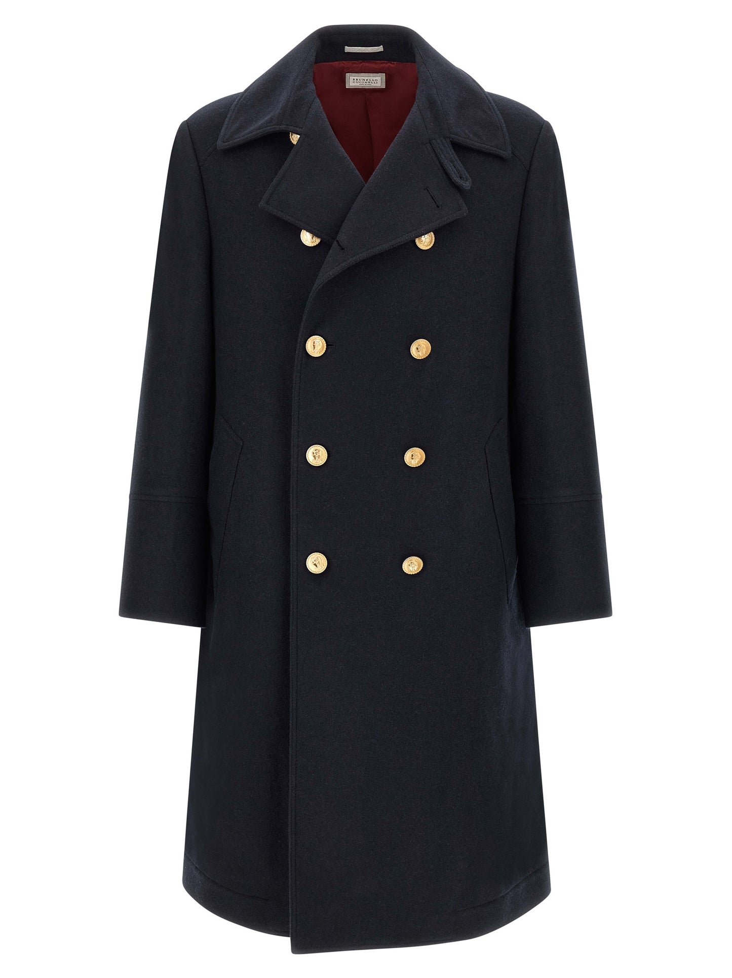 Brunello Cucinelli Blue Cashmere Coat - IT50 | L