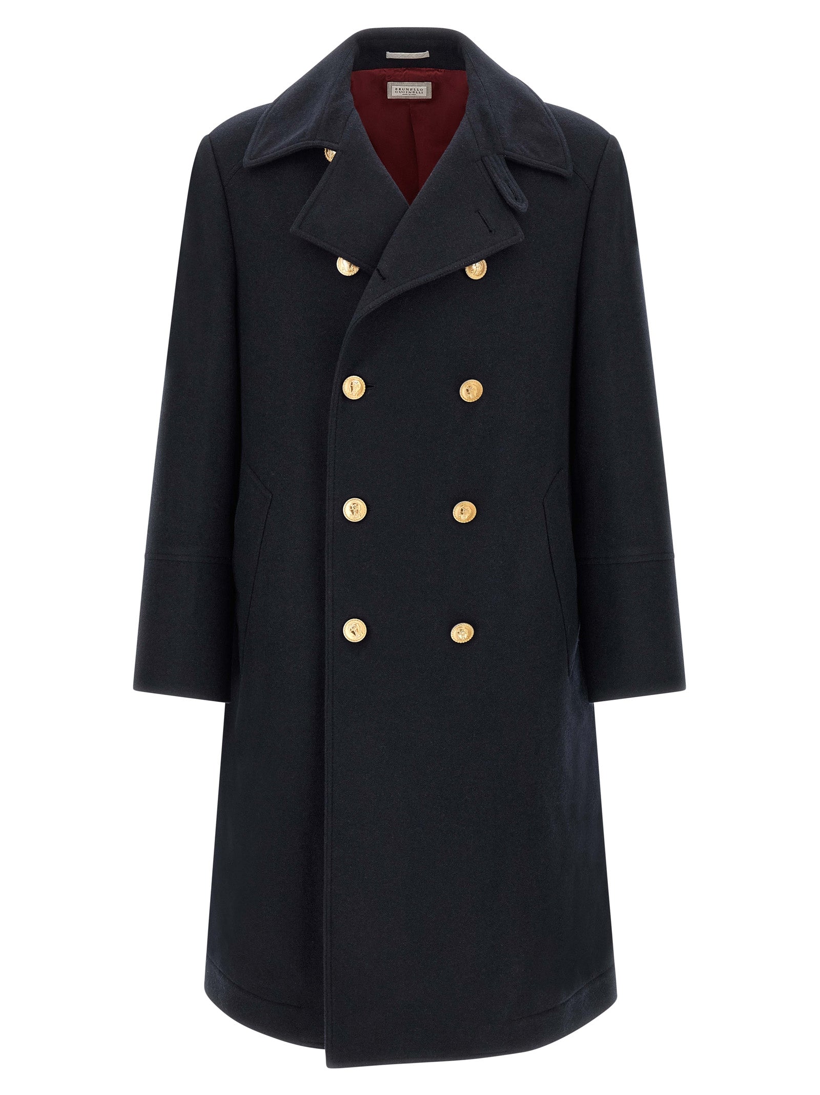 Brunello Cucinelli Blue Cashmere Coat - IT50 | L