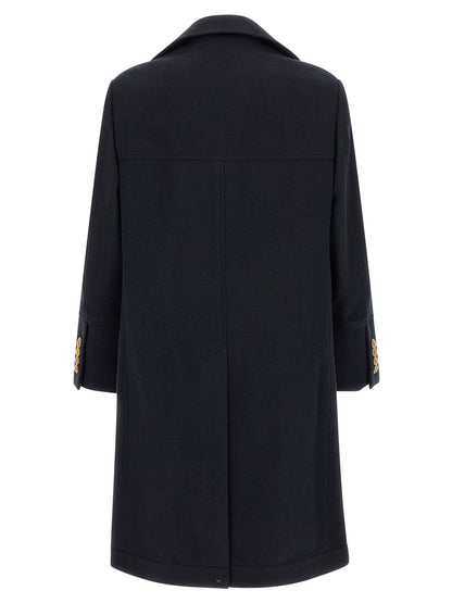 Brunello Cucinelli Blue Cashmere Coat - IT50 | L