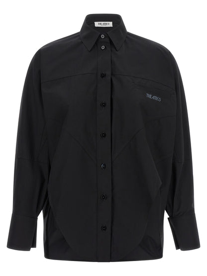 The Attico Black Cotton Blouse
