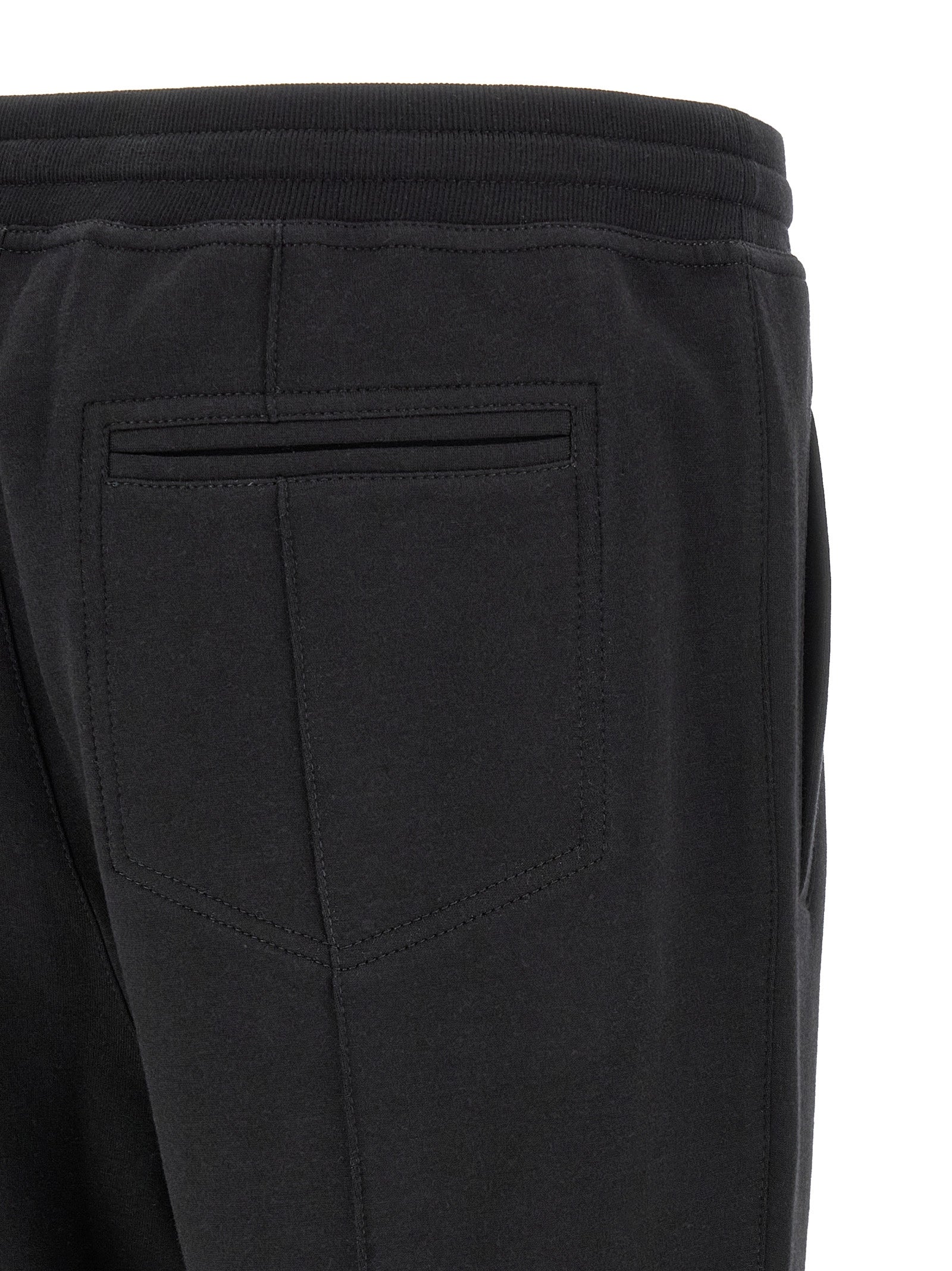 Brunello Cucinelli Black Cotton Joggers