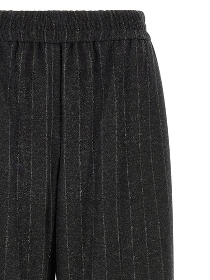 Brunello Cucinelli Gray Virgin Wool Casual Pants