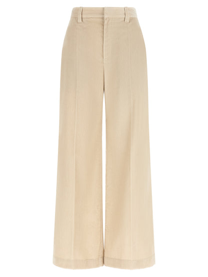 Brunello Cucinelli Beige Cotton Casual Pants