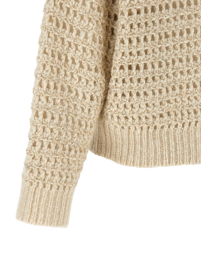 Brunello Cucinelli Beige Elastane Cardigan