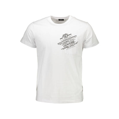 Diesel White Cotton Mens T-Shirt - XL