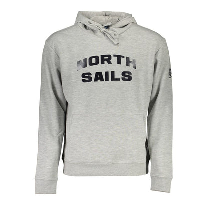 North Sails Grigio Cotton Men Sweatshirt - Grey - XL