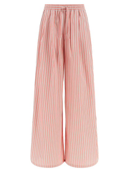 Dolce & Gabbana Pink Striped Cotton and Silk Bottoms Sleepwear