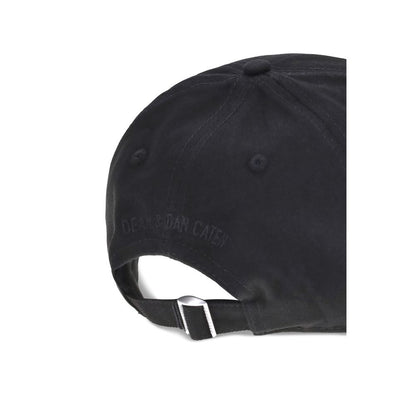 Dsquared² Black Cotton Baseball Hat