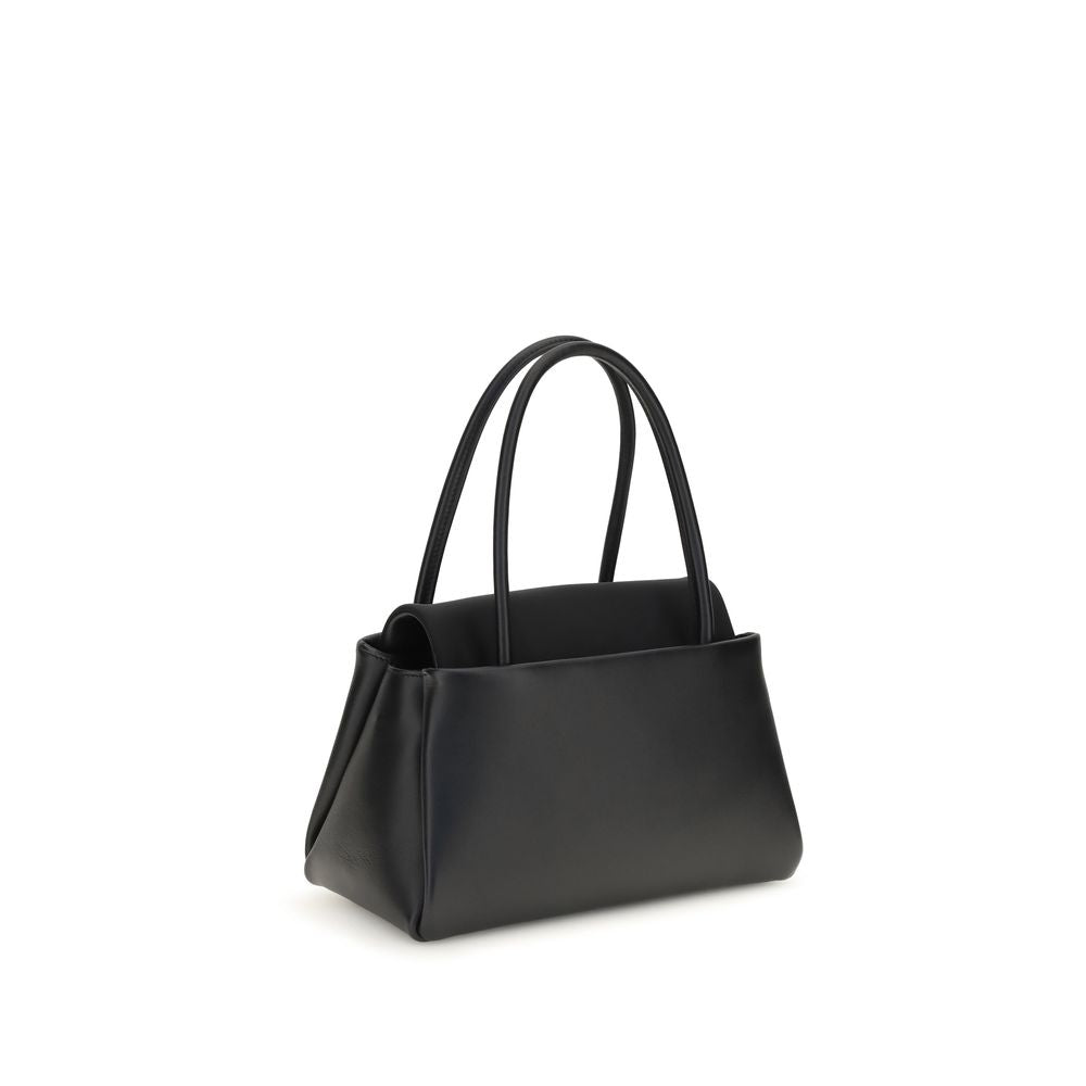 Prada Black Calf Leather Bos Taurus Top Handle Handbag
