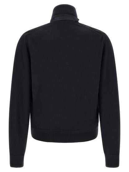 Tom Ford Blue Wool Cardigan