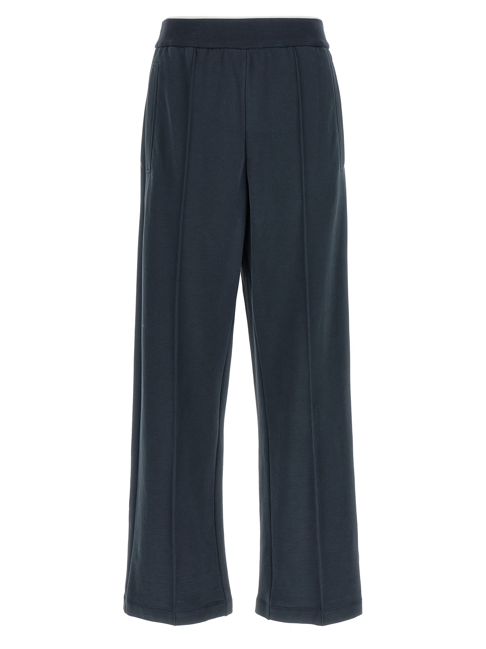 Brunello Cucinelli Blue Cotton Joggers