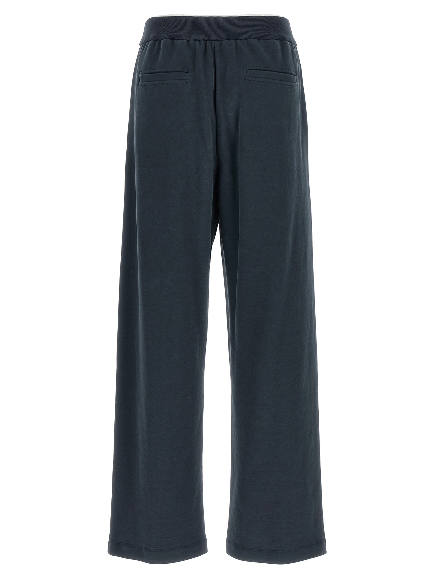 Brunello Cucinelli Blue Cotton Joggers