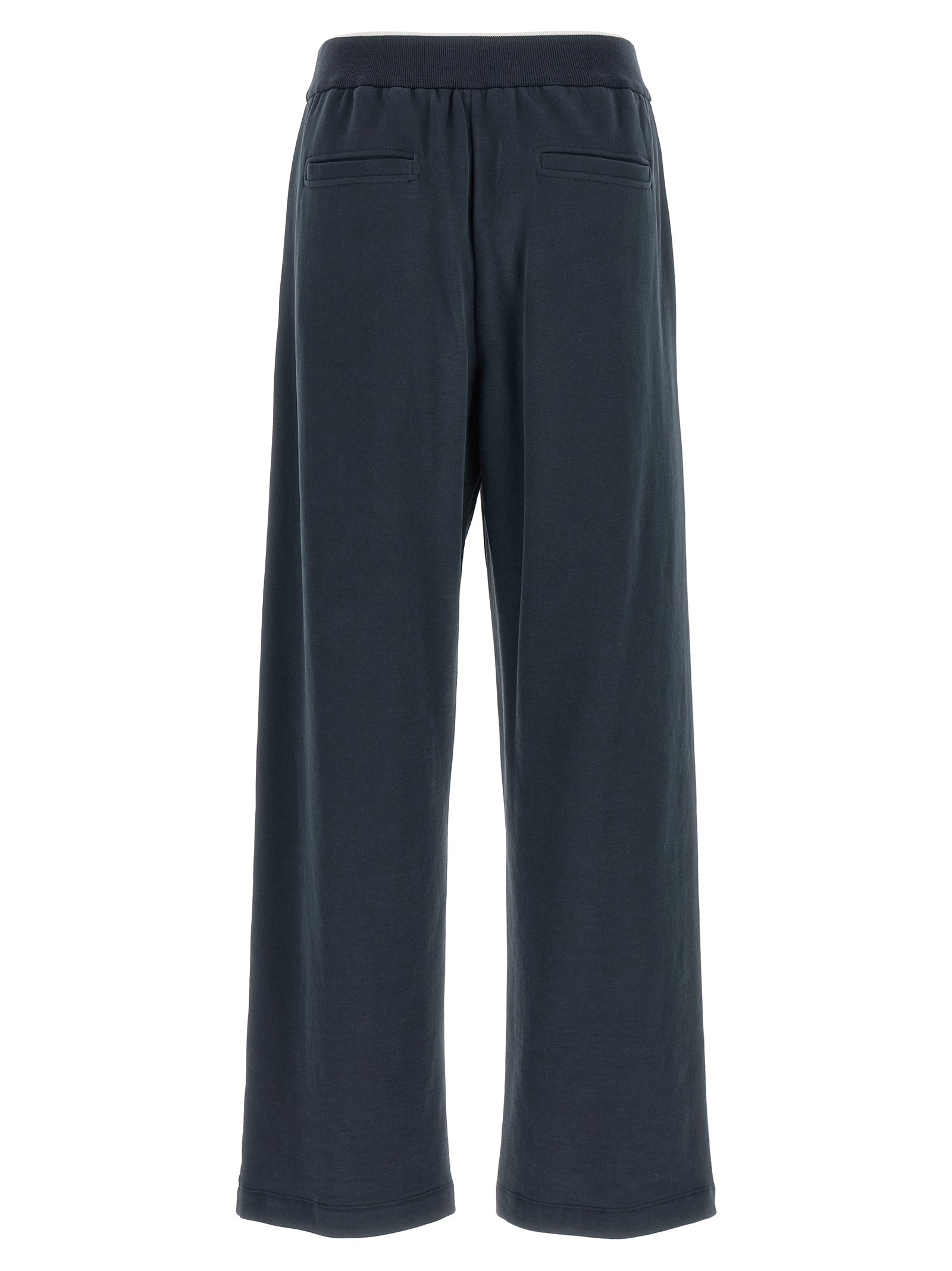 Brunello Cucinelli Blue Cotton Joggers