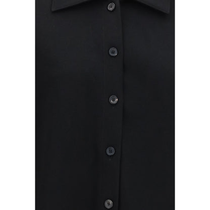Khaite Bodine Wide-Sleeve Shirt Black M