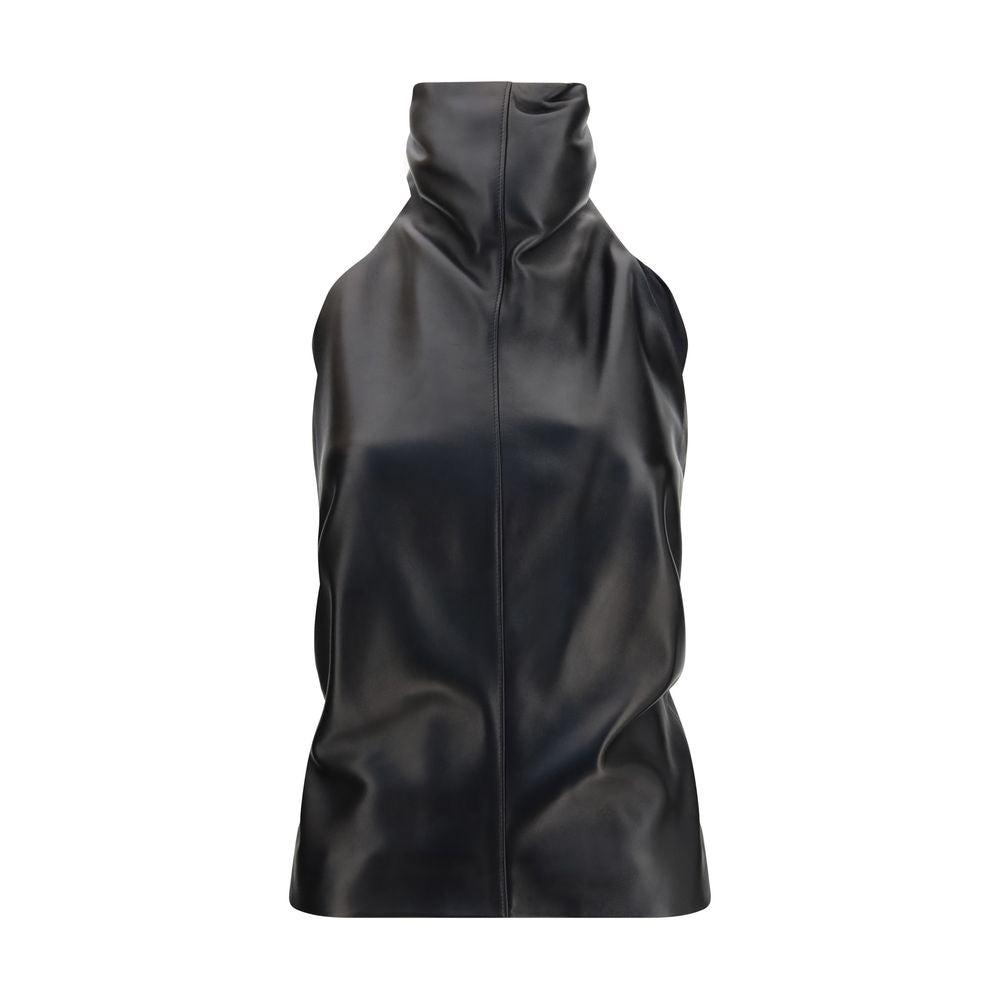 Khaite Black Lamb Ovis Aries Aries Sleeveless T-Shirt