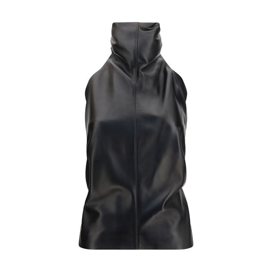 Khaite Black Lamb Ovis Aries Aries Sleeveless T-Shirt