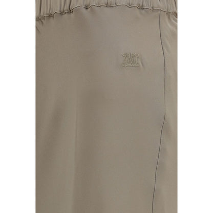 Max Mara Sospiro Silk Long Skirt Beige IT38 | S, IT40 | M, IT42 | L