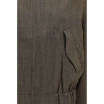 Ganni Bicolor Wool Oves Aries Bomber Jacket - XXS, XS, S