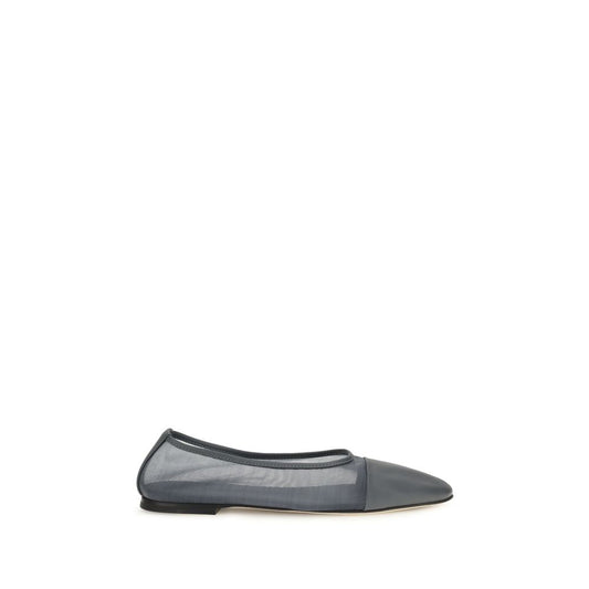 Dear Frances Gala Mesh Ballerinas Gray Calf Leather Bos Taurus Flats