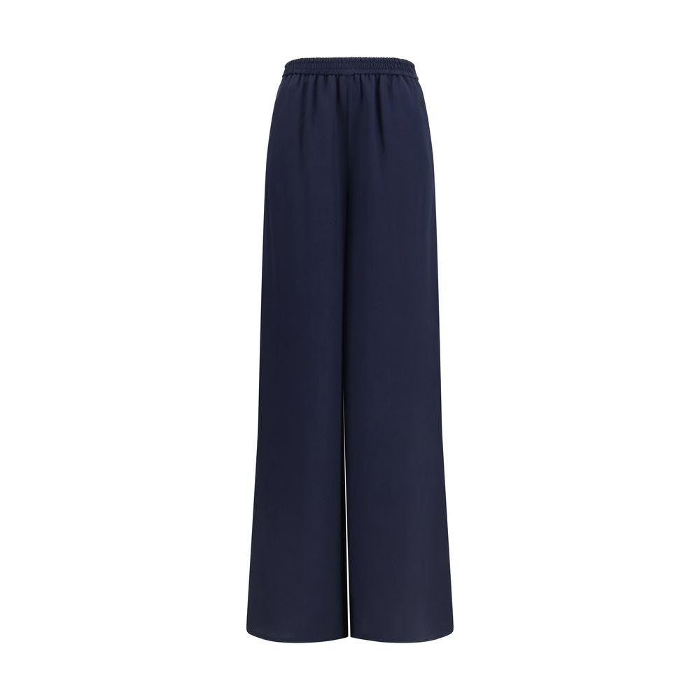 Max Mara Volonta Blue Silk Casual Pants IT40 | M, IT42 | L