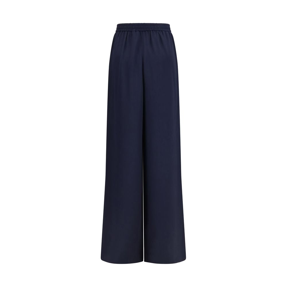 Max Mara Volonta Blue Silk Casual Pants IT40 | M, IT42 | L