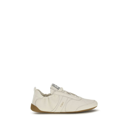 Chloé Beige Fabric Athletic Sneakers - The Kick Sneakers