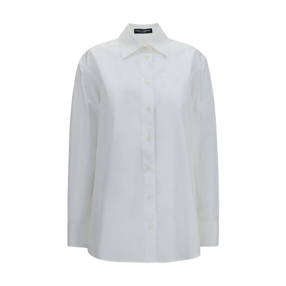 Dolce & Gabbana White Cotton Dress Shirt for Women