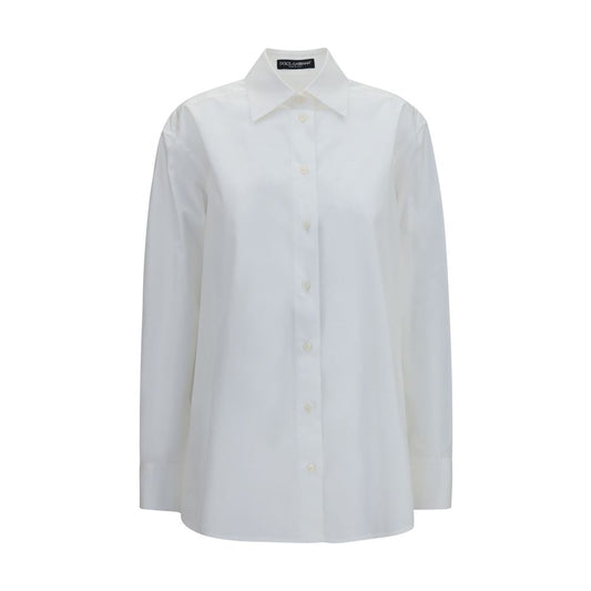Dolce & Gabbana White Cotton Dress Shirt for Women