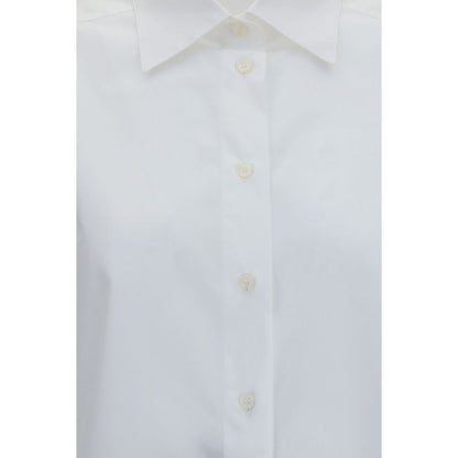 Dolce & Gabbana White Cotton Dress Shirt for Women