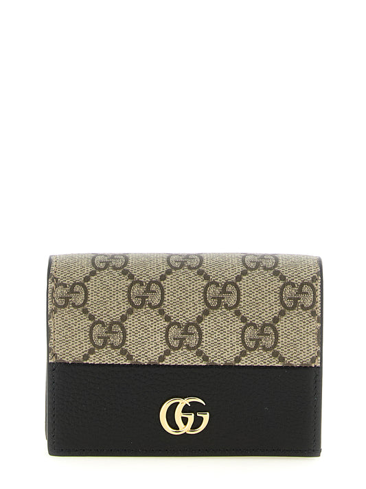 Gucci Multicolor Calfskin Cardholder - GG Marmont Mini Wallet