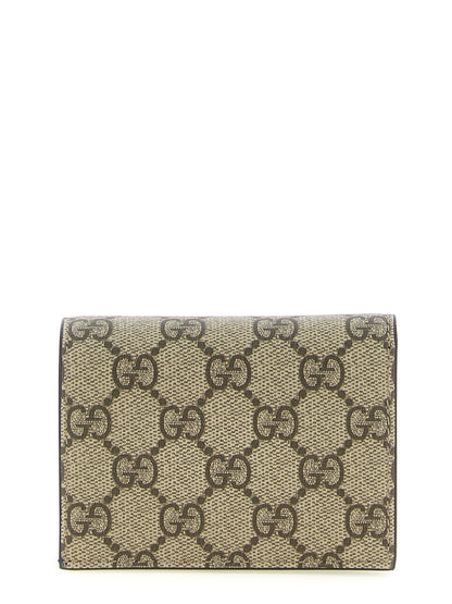 Gucci Multicolor Calfskin Cardholder - GG Marmont Mini Wallet