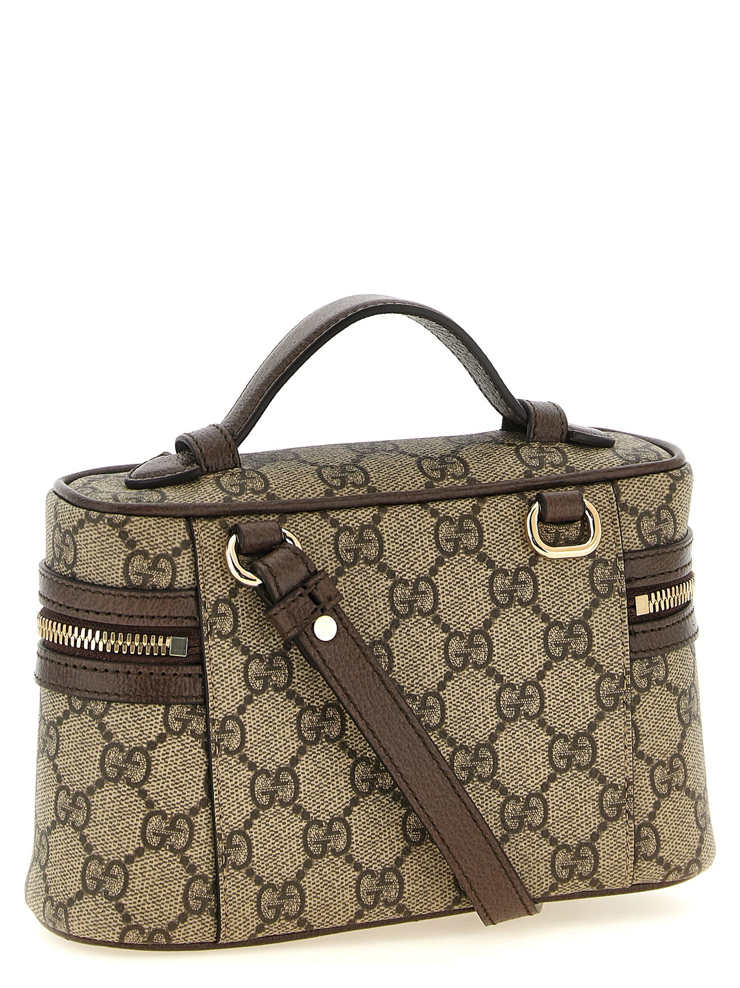 Gucci Ophidia Small Vanity Shoulder Bag in Beige