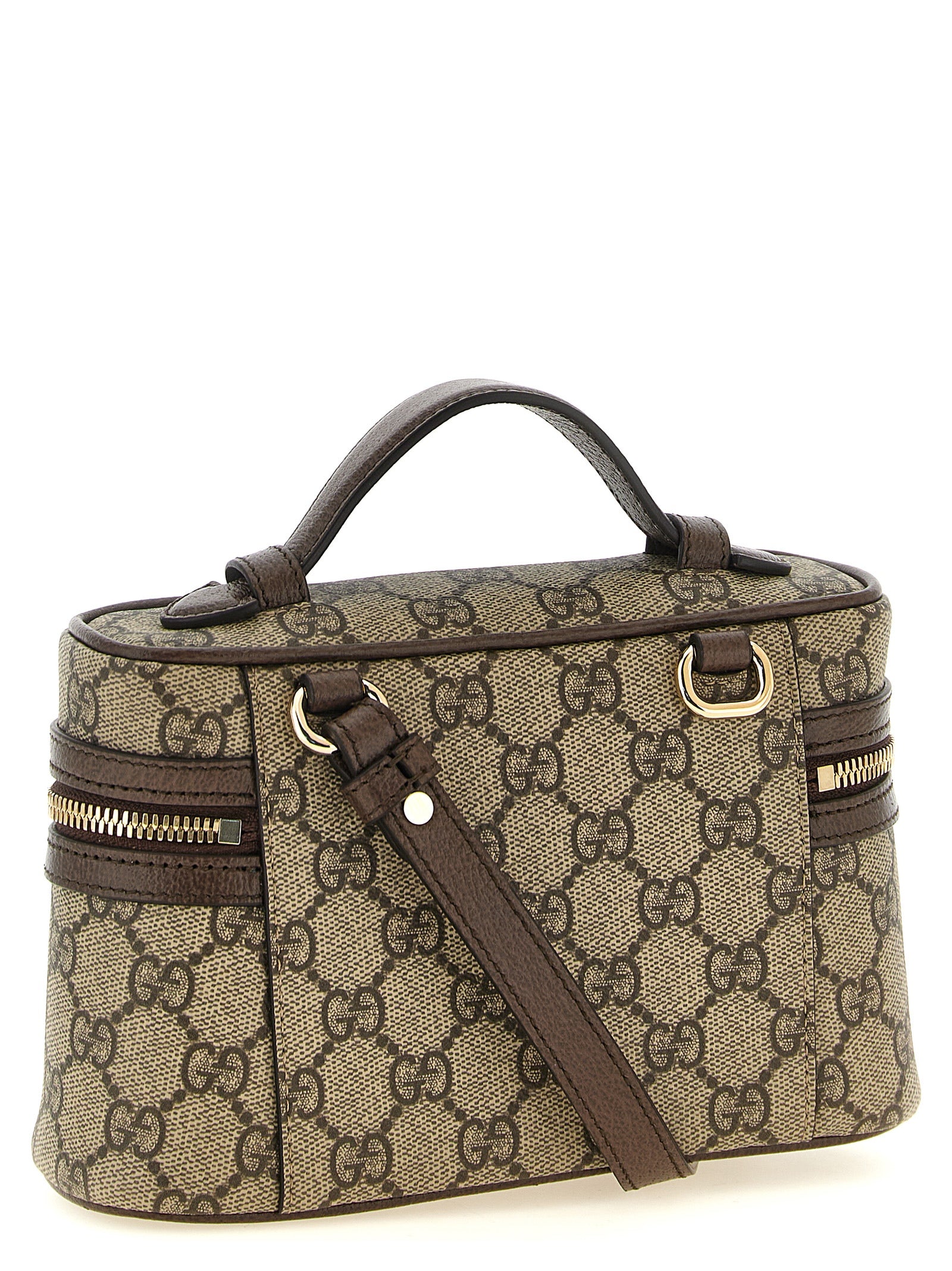 Gucci Ophidia Small Vanity Shoulder Bag in Beige
