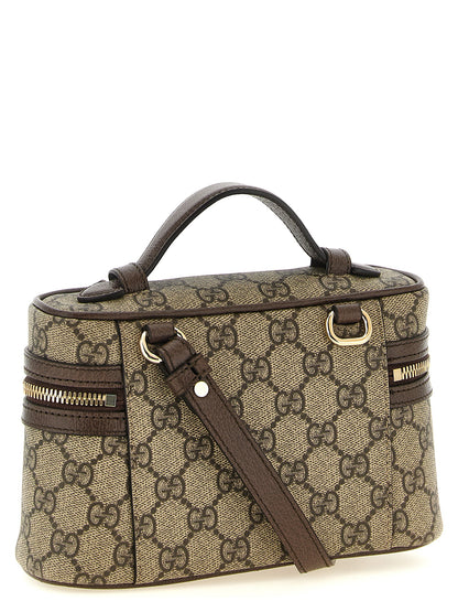 Gucci Ophidia Small Vanity Shoulder Bag in Beige