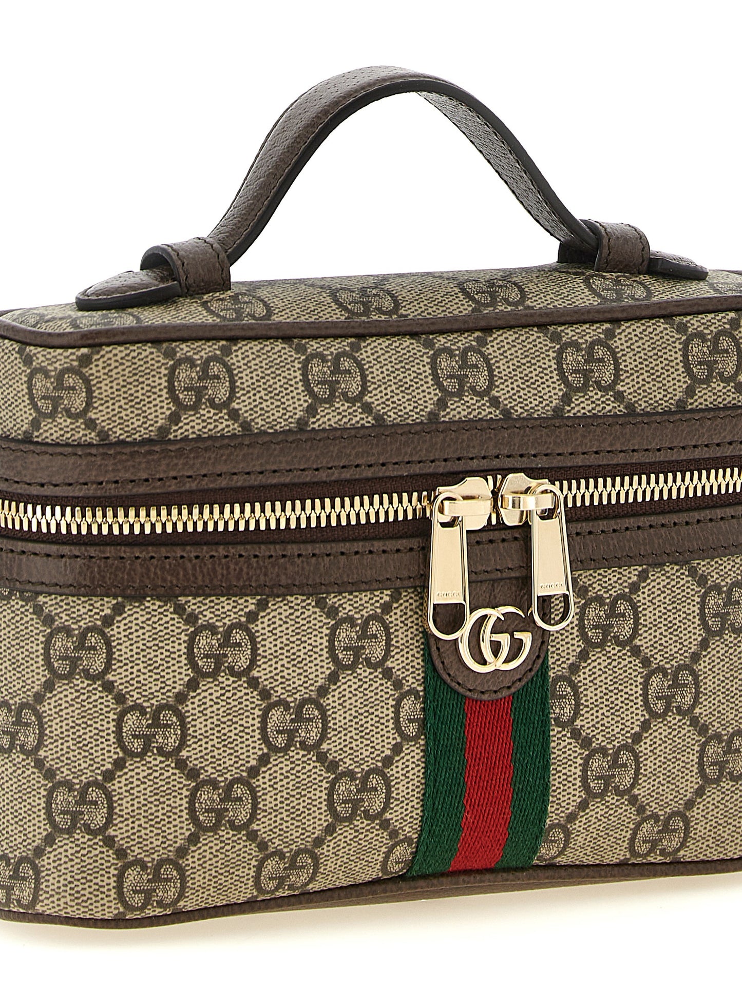 Gucci Ophidia Small Vanity Shoulder Bag in Beige
