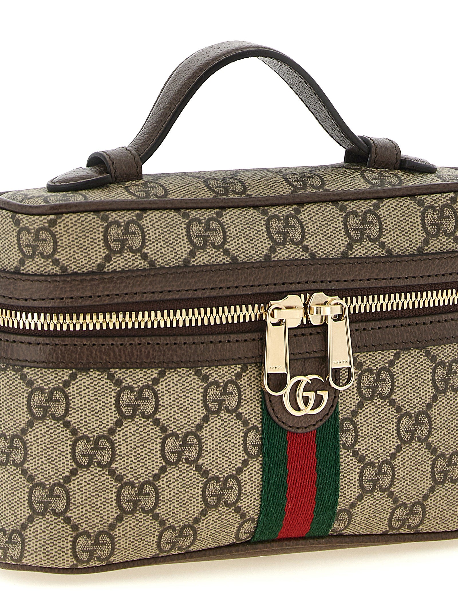 Gucci Ophidia Small Vanity Shoulder Bag in Beige