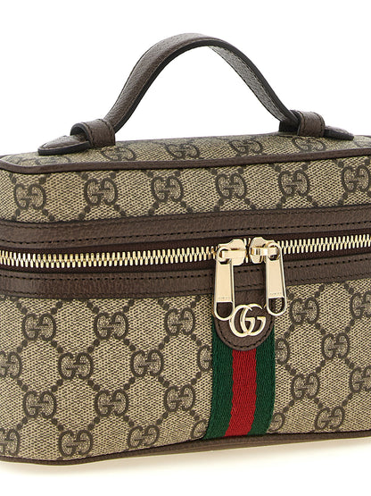 Gucci Ophidia Small Vanity Shoulder Bag in Beige