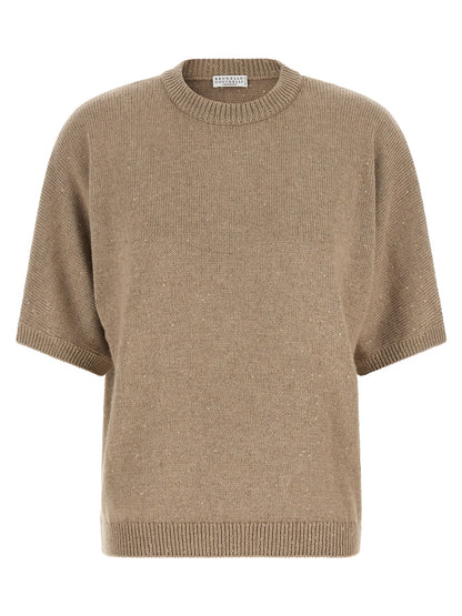 Brunello Cucinelli Beige Cashmere Cardigan